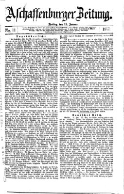 Aschaffenburger Zeitung Freitag 12. Januar 1877