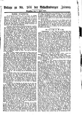 Aschaffenburger Zeitung Samstag 7. Juli 1877