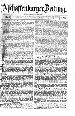 Aschaffenburger Zeitung Mittwoch 26. Dezember 1877