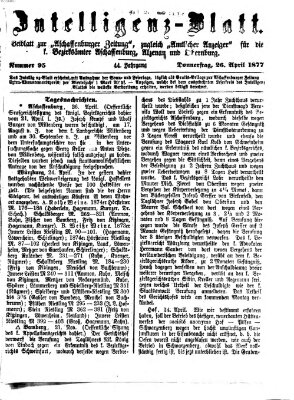 Aschaffenburger Zeitung Donnerstag 26. April 1877