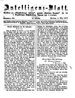 Aschaffenburger Zeitung Freitag 4. Mai 1877