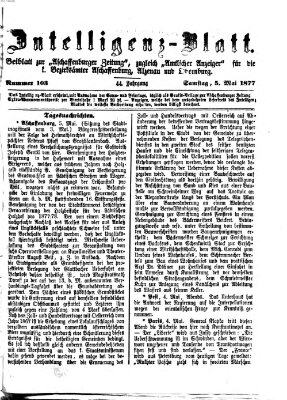 Aschaffenburger Zeitung Samstag 5. Mai 1877