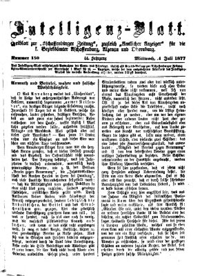 Aschaffenburger Zeitung Mittwoch 4. Juli 1877