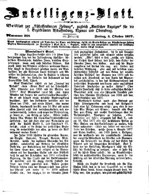 Aschaffenburger Zeitung Freitag 5. Oktober 1877