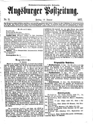 Augsburger Postzeitung Freitag 12. Januar 1877