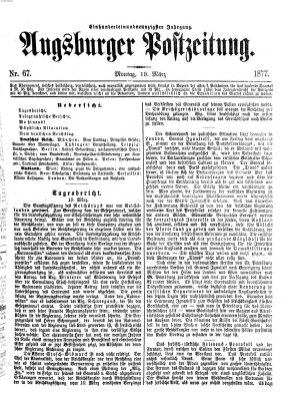 Augsburger Postzeitung Montag 19. März 1877