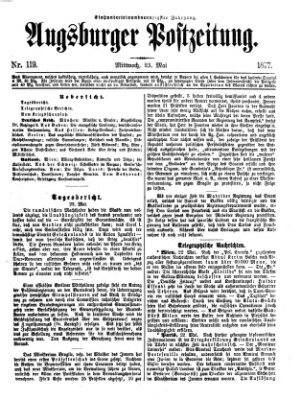 Augsburger Postzeitung Mittwoch 23. Mai 1877
