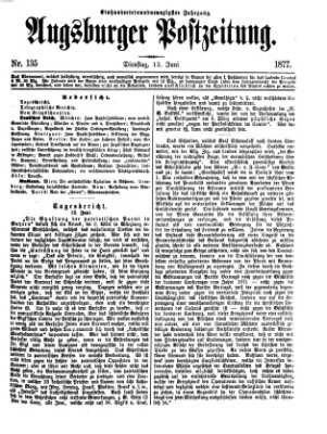 Augsburger Postzeitung Dienstag 12. Juni 1877