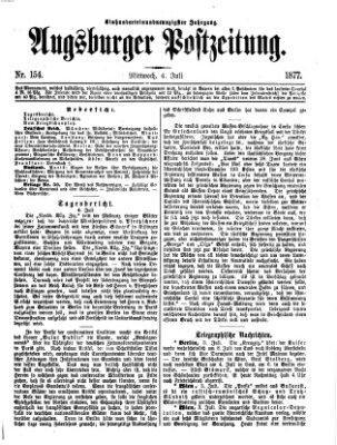 Augsburger Postzeitung Mittwoch 4. Juli 1877