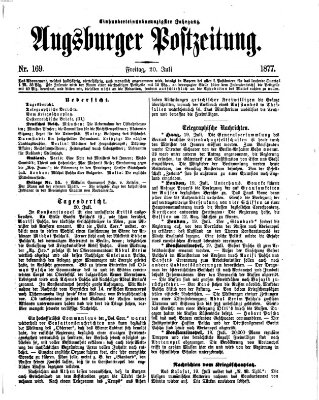 Augsburger Postzeitung Freitag 20. Juli 1877