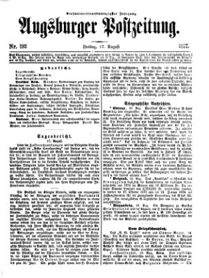 Augsburger Postzeitung Freitag 17. August 1877