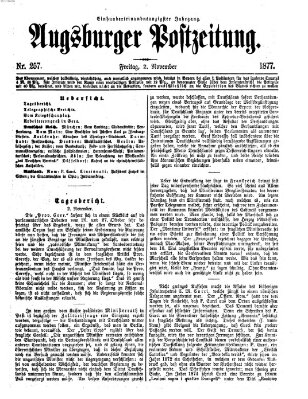 Augsburger Postzeitung Freitag 2. November 1877