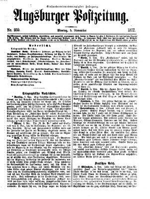 Augsburger Postzeitung Montag 5. November 1877