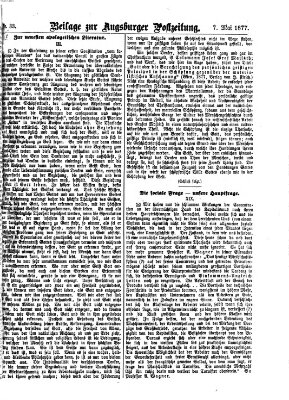 Augsburger Postzeitung Montag 7. Mai 1877