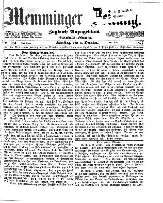 Memminger Zeitung Samstag 6. Oktober 1877