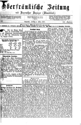 Oberfränkische Zeitung und Bayreuther Anzeiger (Bayreuther Anzeiger) Freitag 2. März 1877