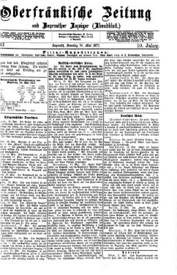 Oberfränkische Zeitung und Bayreuther Anzeiger (Bayreuther Anzeiger) Sonntag 20. Mai 1877