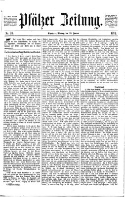 Pfälzer Zeitung Montag 29. Januar 1877