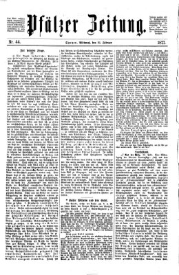 Pfälzer Zeitung Mittwoch 21. Februar 1877