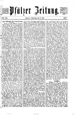 Pfälzer Zeitung Donnerstag 24. Mai 1877