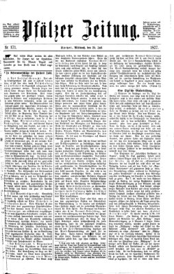 Pfälzer Zeitung Mittwoch 25. Juli 1877