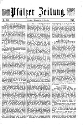Pfälzer Zeitung Mittwoch 19. Dezember 1877