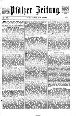 Pfälzer Zeitung Samstag 29. Dezember 1877