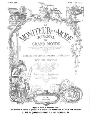 Le Moniteur de la mode Samstag 18. August 1877