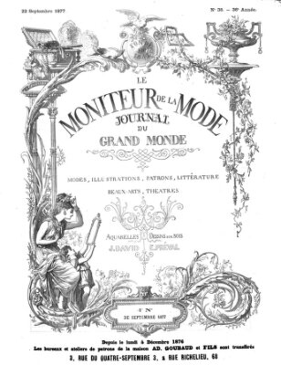 Le Moniteur de la mode Samstag 22. September 1877