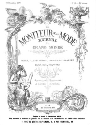 Le Moniteur de la mode Samstag 8. Dezember 1877