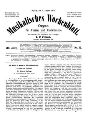 Musikalisches Wochenblatt Freitag 3. August 1877