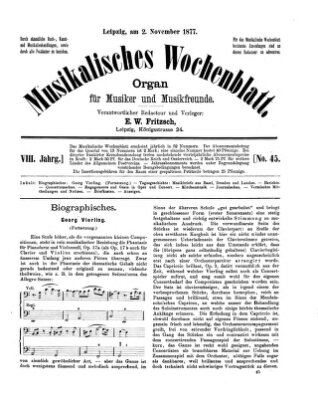 Musikalisches Wochenblatt Freitag 2. November 1877
