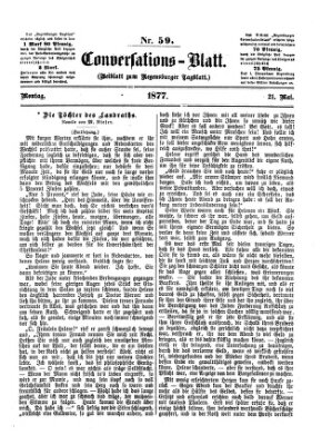 Regensburger Conversations-Blatt (Regensburger Tagblatt) Montag 21. Mai 1877