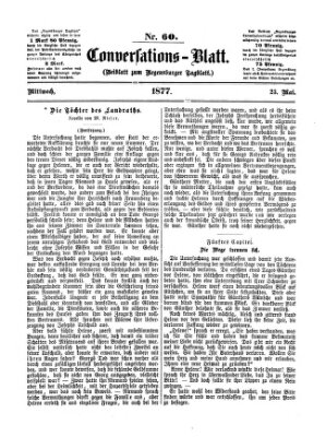 Regensburger Conversations-Blatt (Regensburger Tagblatt) Mittwoch 23. Mai 1877