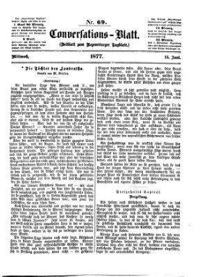 Regensburger Conversations-Blatt (Regensburger Tagblatt) Mittwoch 13. Juni 1877