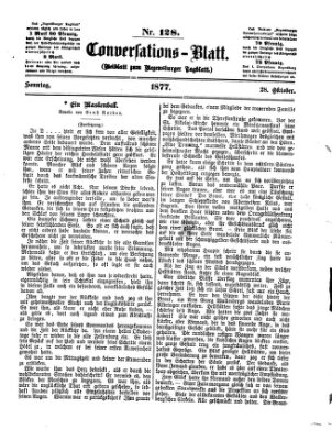 Regensburger Conversations-Blatt (Regensburger Tagblatt) Sonntag 28. Oktober 1877