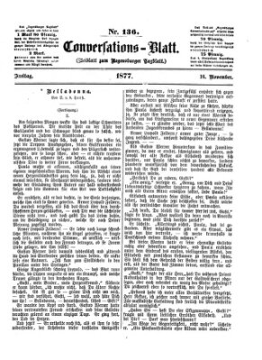 Regensburger Conversations-Blatt (Regensburger Tagblatt) Freitag 16. November 1877