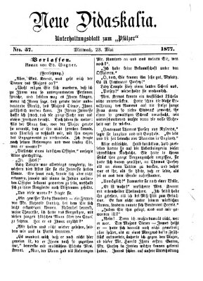 Neue Didaskalia (Pfälzer) Mittwoch 23. Mai 1877