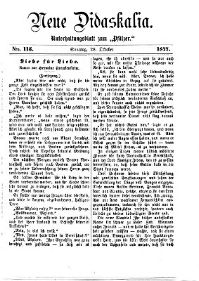 Neue Didaskalia (Pfälzer) Sonntag 28. Oktober 1877