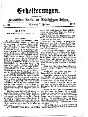 Erheiterungen (Aschaffenburger Zeitung) Mittwoch 7. Februar 1877