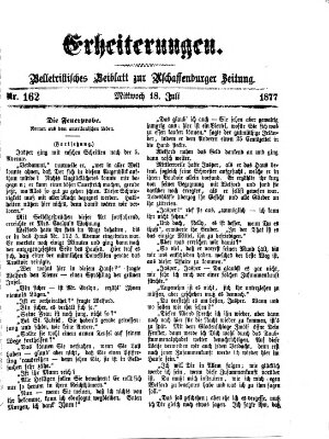 Erheiterungen (Aschaffenburger Zeitung) Mittwoch 18. Juli 1877