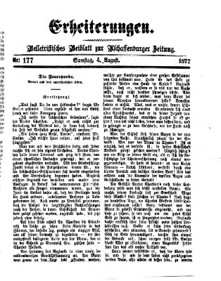 Erheiterungen (Aschaffenburger Zeitung) Samstag 4. August 1877