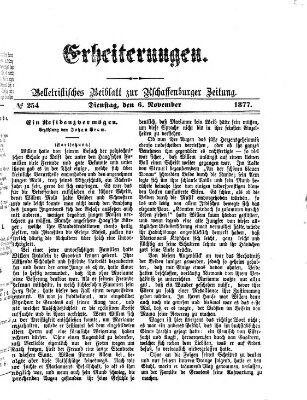 Erheiterungen (Aschaffenburger Zeitung) Dienstag 6. November 1877