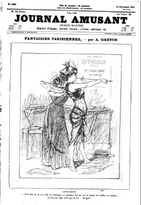 Le Journal amusant Samstag 10. November 1877