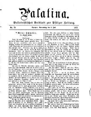 Palatina (Pfälzer Zeitung) Donnerstag 5. Juli 1877