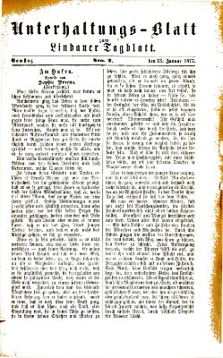 Lindauer Tagblatt für Stadt und Land Samstag 13. Januar 1877