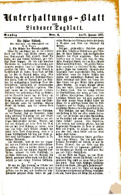 Lindauer Tagblatt für Stadt und Land Samstag 27. Januar 1877