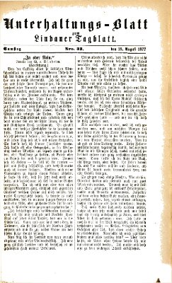 Lindauer Tagblatt für Stadt und Land Samstag 18. August 1877