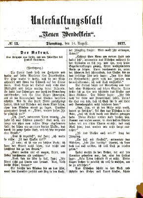 Wendelstein Dienstag 14. August 1877
