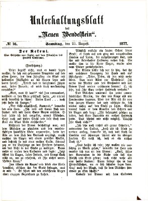 Wendelstein Samstag 25. August 1877